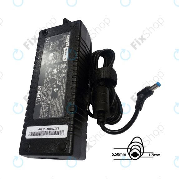 Polnilni adapter za Acer, 77011164, 135W, 19V, Črna, Genuine Service Pack