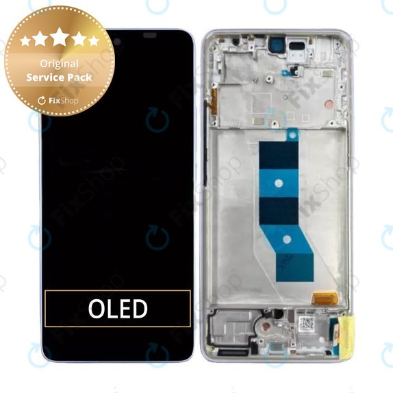 Xiaomi Poco M7 Pro 5G - LCD zaslon + steklo na dotik + okvir (Purple) - 5600080O17P00 Genuine Service Pack