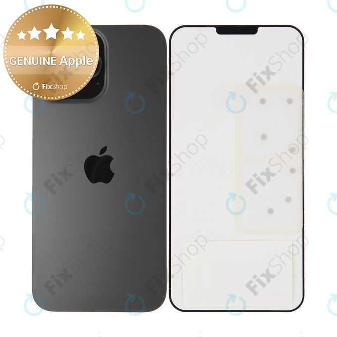 Steklo zadnjega ohišja za iPhone 16 Pro Max | Black Titanium | 661-44958 | Genuine Apple