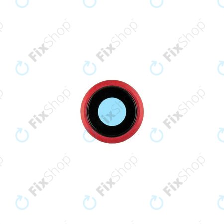 Apple iPhone 8, SE (2020), SE (2022) - Okvir + steklo zadnje kamere (Red)
