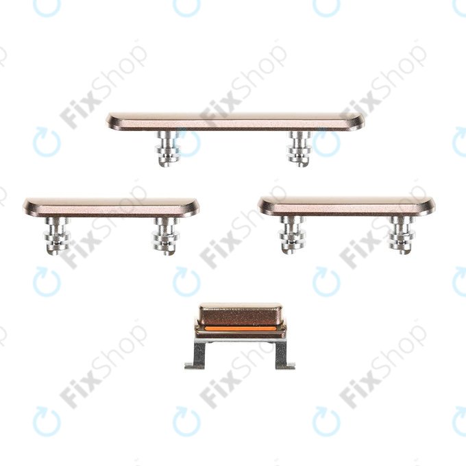 Apple iPhone XS Max - Komplet gumbov za glasnost + vklop + tihi način (Gold)