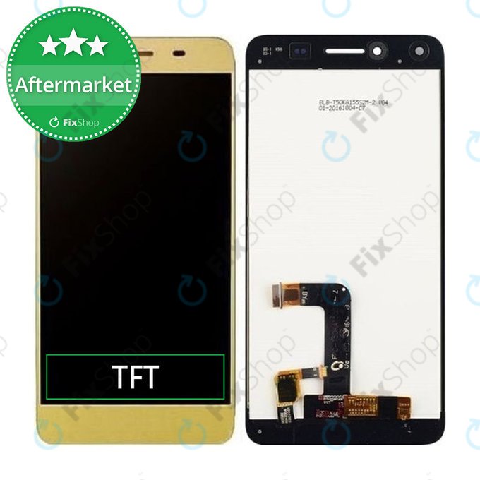 Huawei Y6 II Compact - LCD zaslon + steklo na dotik (Gold) TFT