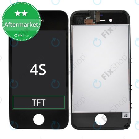 Apple iPhone 4S - LCD zaslon + steklo na dotik + okvir (Black) TFT