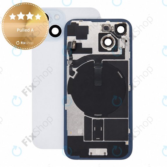 Steklo zadnjega ohišja za iPhone 15, Blue, Pulled A