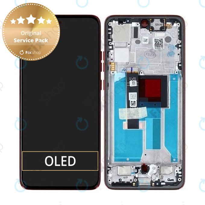 Motorola Edge 50 Neo - LCD zaslon + steklo na dotik + okvir (Poinciana) - 5D68C28684 Genuine Service Pack