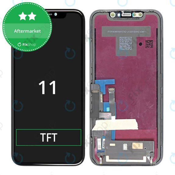 Zaslon In-Cell HD+ za iPhone 11, Steklo na dotik z okvirjem