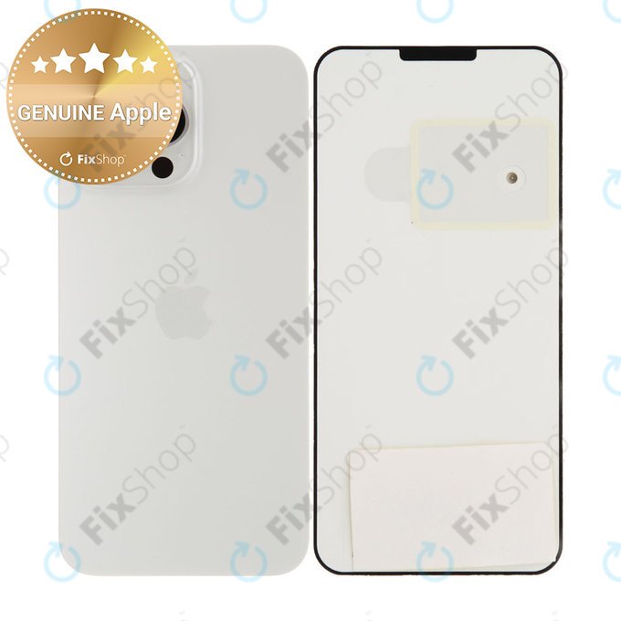 Steklo zadnjega ohišja za iPhone 15 Pro Max | White Titanium | 661-36908 | Genuine Apple