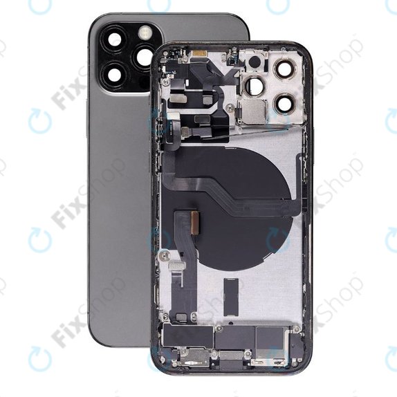 Apple iPhone 12 Pro - Zadnje ohišje z majhnimi deli (Graphite)