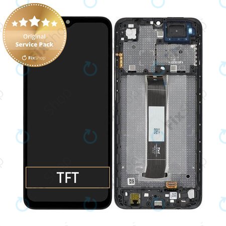 Xiaomi Redmi A2 - LCD zaslon + steklo na dotik + okvir (Classic Black) - 560001C3S200 Genuine Service Pack