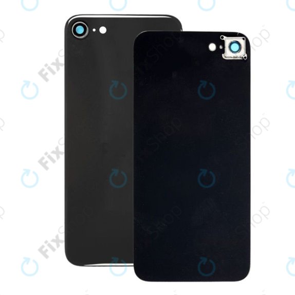 Apple iPhone SE (2nd Gen 2020) - Steklo zadnjega ohišja + steklo zadnje kamere (Black)