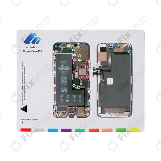 Magnetni organizator z vijaki s shemo (iPhone 11 Pro)