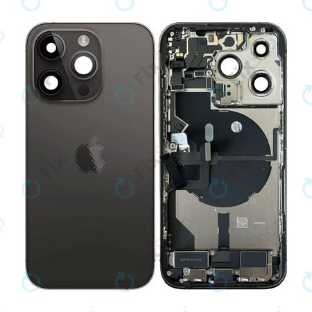 Apple iPhone 14 Pro - zadnje ohišje z majhnimi deli (Space Black)