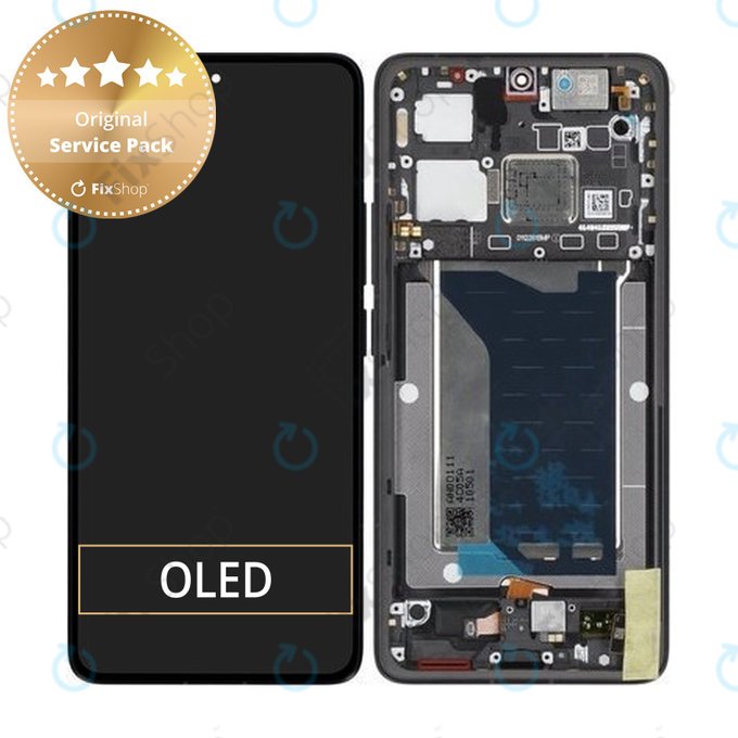 Xiaomi Poco F7 Ultra 5G - LCD zaslon + steklo na dotik + okvir (Black) - 5600150O11U00 Genuine Service Pack