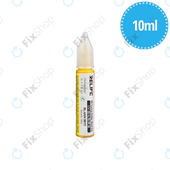 Relife RL-UVH901Y - UV utrjujoča spajkalna maska - 10ml (Rumena)