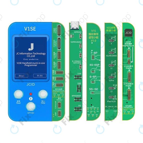 JC V1SE Programmer + LCD, baterija, prstni odtis, Face ID in plošče serije 12 (iPhone 7 - 12 Pro Max)