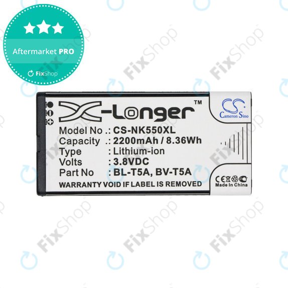 Baterija za Nokia Lumia 730, 2200mAh, Li-Ion, 3.8V, BL-T5A, HQ