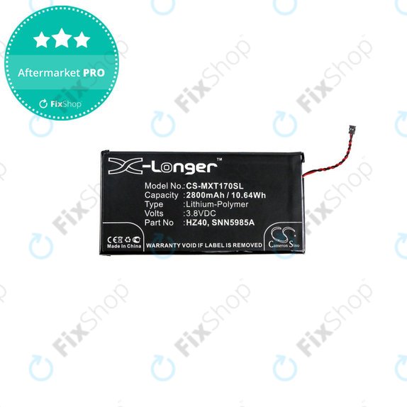 Baterija za Motorola Moto Z2 Play XT1710-09, 2800mAh, Li-Pol, 3.8 V, HZ40, HQ