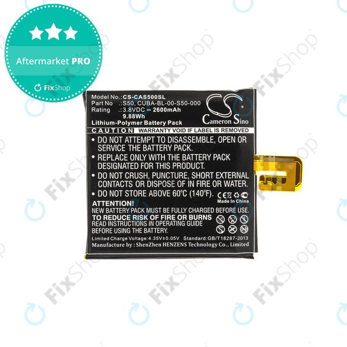 Caterpillar CAT S50 - Baterija CUBA-BL-00-S50-000 2600mAh HQ