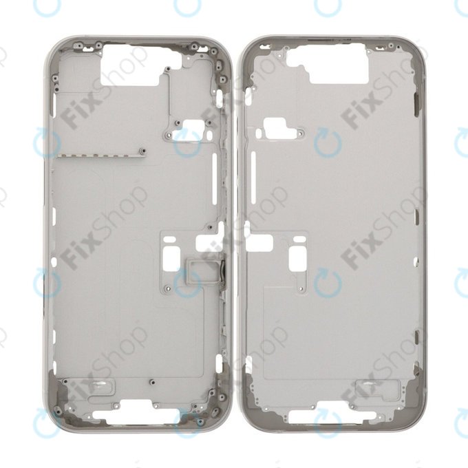 Apple iPhone 16 Pro - Srednji okvir + Gumbi za vklop + Glasnost (White Titanium)