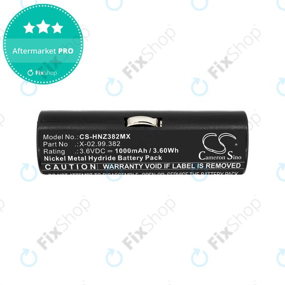 Baterija za Heine Ophthalmoscope Beta 200, 1000mAh, Ni-MH, 3.6V, X-02.99.382, HQ
