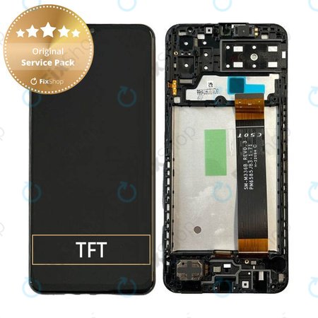 Samsung Galaxy A13 A135F - LCD zaslon + steklo na dotik + okvir (Black) - GH82-28508A, GH82-28653A Genuine Service Pack