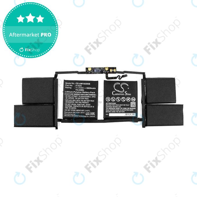 Apple MacBook Pro 15" A1707 (Late 2016 - Mid 2017) - Baterija A1820 6600mAh HQ