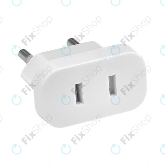 220V Napajalni adapter iz US v EU (Beli)