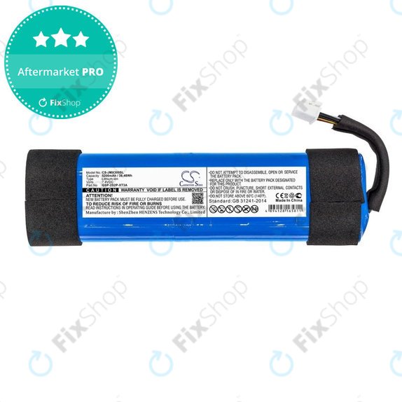 Baterija za JBL Xtreme 3, 5200mAh, Li-Ion, 7.4V, GSP-2S2P-XT3A, HQ