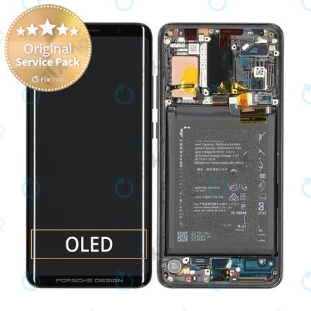 Huawei Mate 20 RS - LCD zaslon + steklo na dotik + okvir + baterija (Black) - 02351XWW Genuine Service Pack