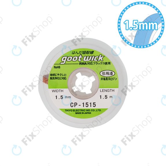 Goot CP-1515 - Kositrna sesalna žica - 1.5mm