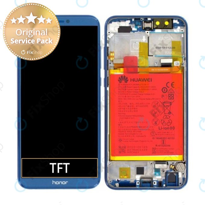Huawei Honor 9 Lite - LCD zaslon + steklo na dotik + okvir + baterija (Sapphire Blue) - 02351SNQ Genuine Service Pack