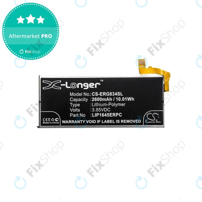 Baterija za Sony Xperia XZ1 G8341, 2600mAh, Li-Pol, 3.85 V, LIP1645ERPC, HQ