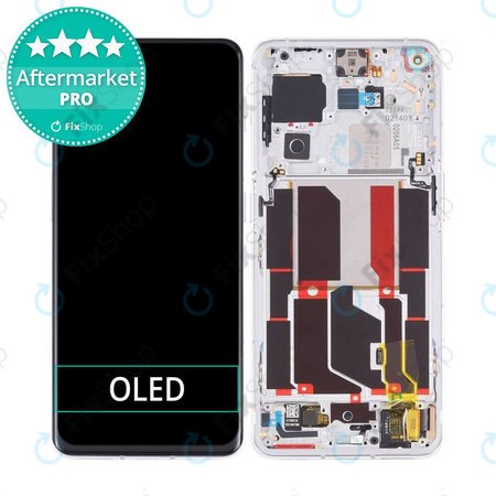 OnePlus 10 Pro NE2210 NE221 - LCD zaslon + steklo na dotik + okvir (Panda White) OLED