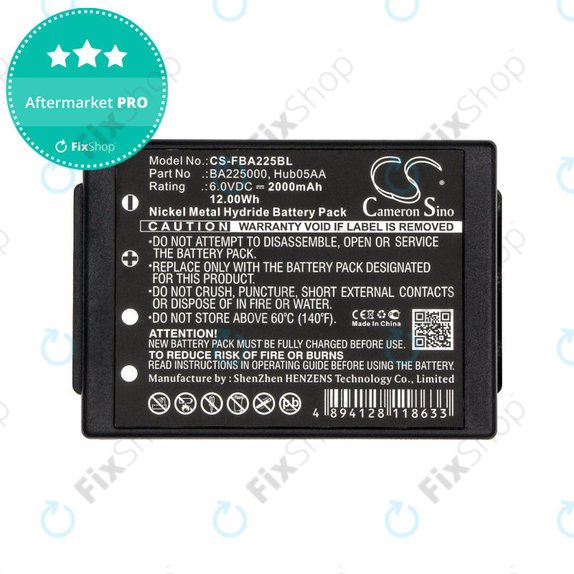 Baterija za HBC Linus 6, Spectrum 1, 2, A, B, 2000mAh, Ni-MH, 6V, BA225000, HQ