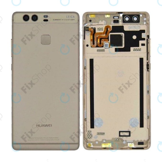 Huawei P9 - Pokrov baterije + senzor prstnih odtisov (Gold) - 02350STJ Genuine Service Pack