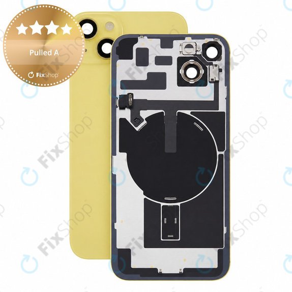 Steklo zadnjega ohišja za iPhone 14 Plus, Yellow, Pulled A