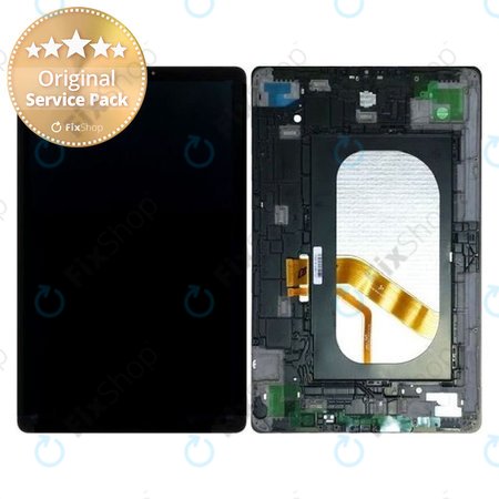 Samsung Galaxy Tab S4 10.5 T830, T835 - LCD zaslon + steklo na dotik + okvir (črn) - GH97-22199A Genuine Service Pack