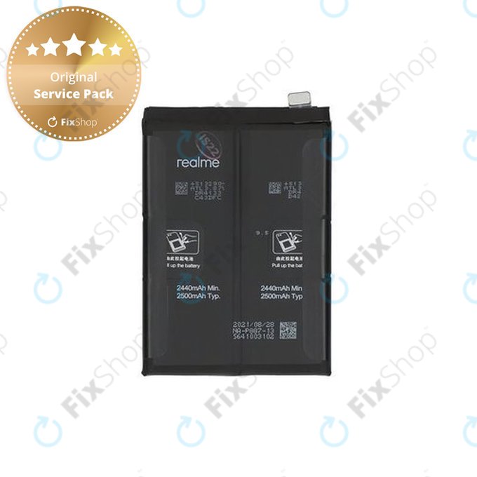 Realme GT 2 Pro 5G RMX3301 RMX3300, GT Neo 2 5G RMX3370 - Baterija BLP887 5000mAh - 4908703 Genuine Service Pack