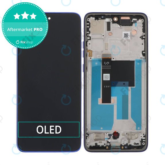 Motorola Edge 50 Neo - LCD zaslon + steklo na dotik + okvir (Nautical Blue) OLED