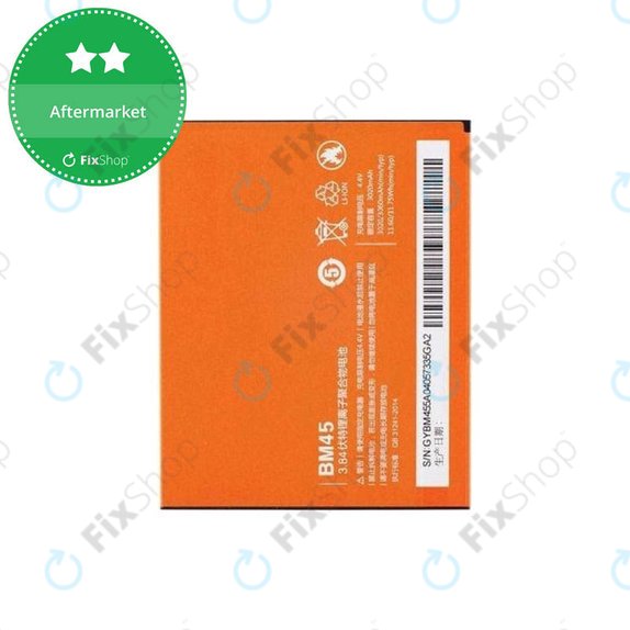 Xiaomi Redmi Note 2 - Baterija BM45 3060mAh