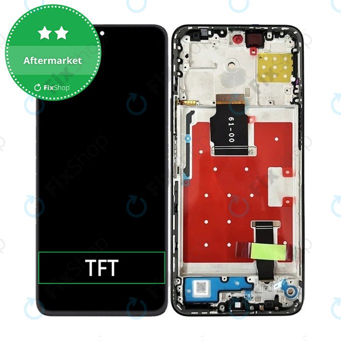 Honor X8a CRT-LX1 CRT-LX2 CRT-LX3 - LCD zaslon + steklo na dotik + okvir (Midnight Black) TFT