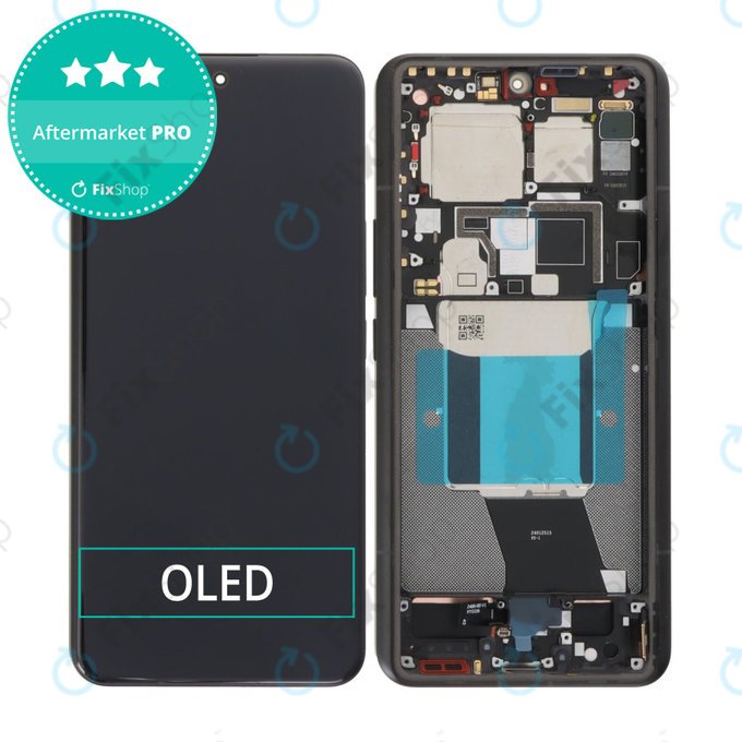 Xiaomi 14 Ultra - LCD zaslon + steklo na dotik + okvir (Black) OLED