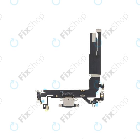 Apple iPhone 16 - Priključek za polnjenje + Flex kabel (Black)