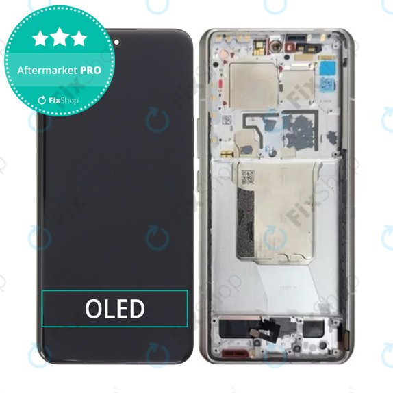 Xiaomi 14 Ultra - LCD zaslon + steklo na dotik + okvir (White) OLED