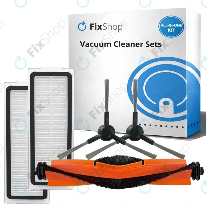 Komplet nadomestnih delov za Xiaomi Robot Vacuum X20 Max, X20 Pro (1x Glavna krtača, 2x Filter, 2x Stranska krtača)