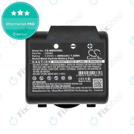 Baterija za Imet BE5500, 2000mAh, Ni-MH, 3.6V, AS060, HQ