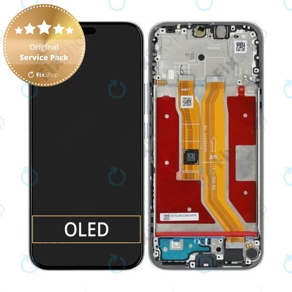 Honor 400 Lite - LCD zaslon + steklo na dotik + okvir (Velvet Grey) - 0235ANTG Genuine Service Pack
