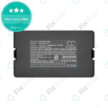 Baterija za Flymo Easilife 200, Gardena Automower 310, Husqvarna Automower 315X, 4000mAh, Li-Ion, 18.0V, 584 84 28-02, HQ