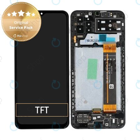 Samsung Galaxy A13 A137F - LCD zaslon + steklo na dotik + okvir (Black) - GH82-29227A, GH82-29228A Genuine Service Pack