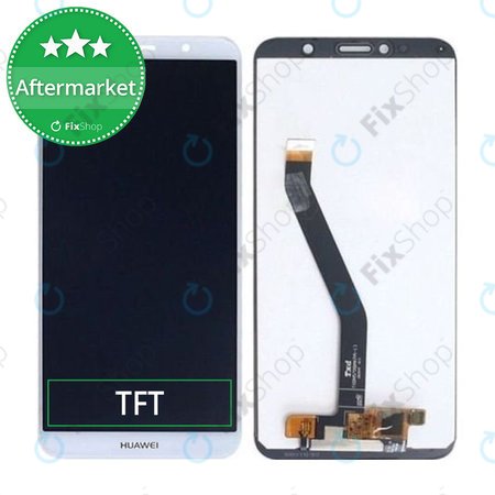 Huawei Y6 (2018) - LCD zaslon + steklo na dotik (White) TFT